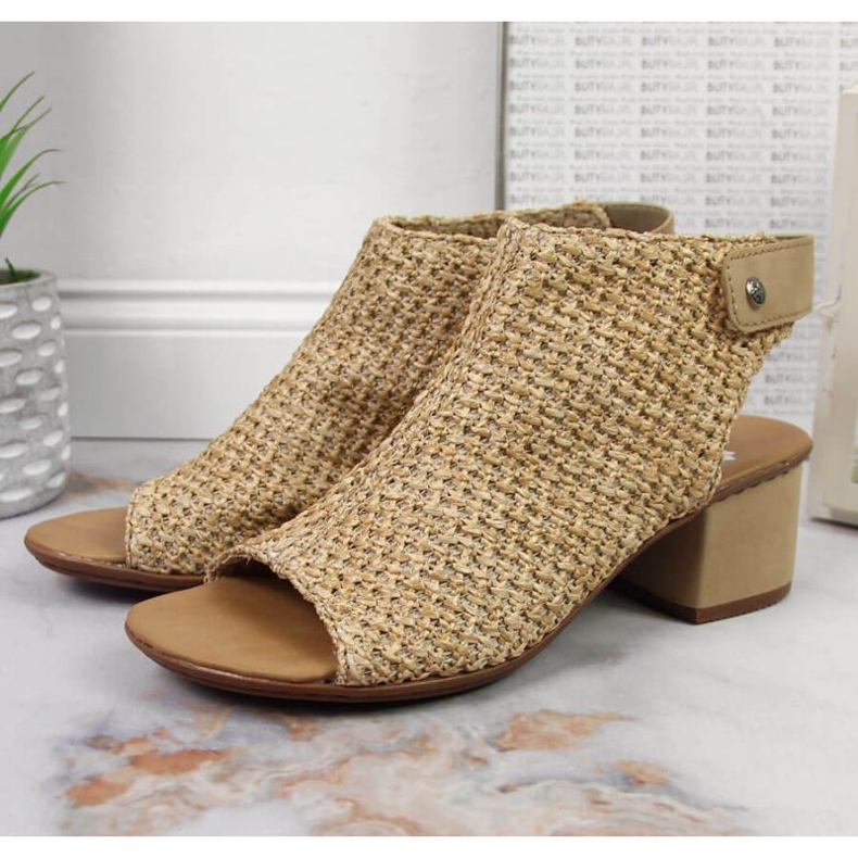 Sandalias cerradas Rieker M RKR538 beige multicolor 2