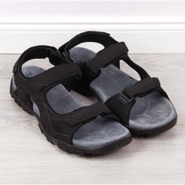 Sandalias velcros American Club M AM886 negro 3