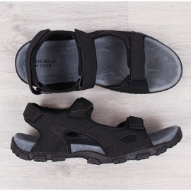 Sandalias velcros American Club M AM886 negro 4