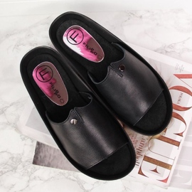 Zapatillas plataforma de piel Filippo W PAW199A negro 5