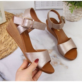 Sandalias cuña Sergio Leone W SK376A beige 1