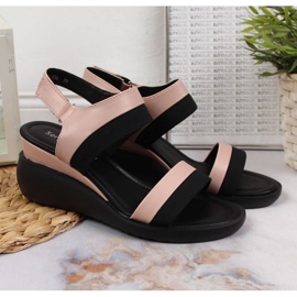 Sandalias con cuña Sergio Leone W SK377A rosa rosado 2