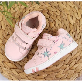 Deportivas velcro American Club Jr AM883A rosa rosado 4