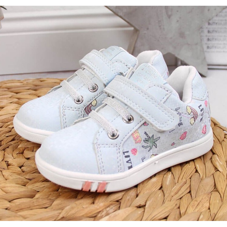 Deportivas velcros American Club Jr AM883B azul 2