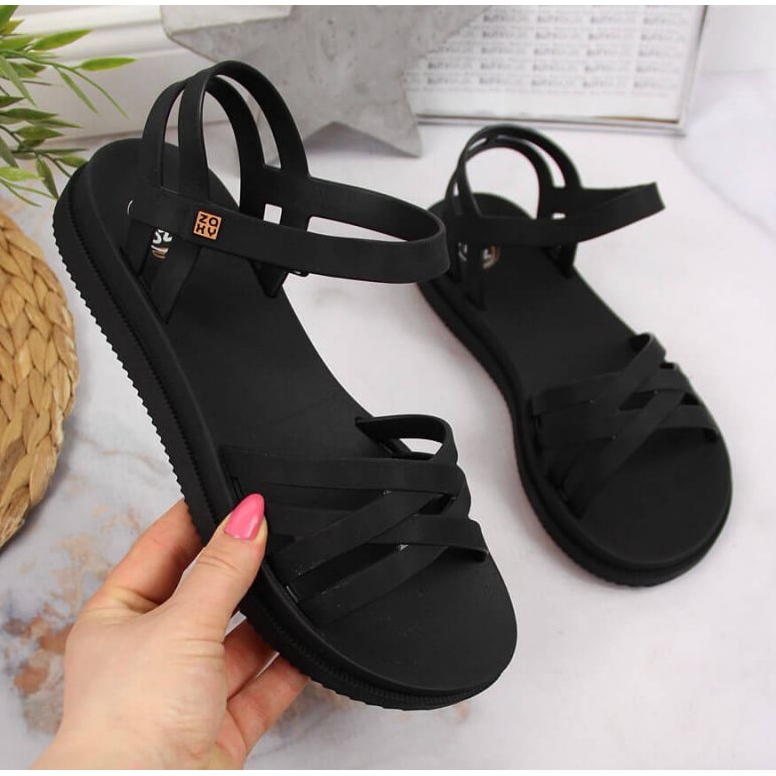 Sandalias goma velcro Zaxy W JJ285068 negro 1 Sandalias goma velcro Zaxy W JJ285068 negro 1