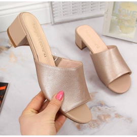 Zapatillas en el bloque Sergio Leone W SK375B beige 1
