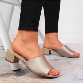 Zapatillas en el bloque Sergio Leone W SK375B beige 3