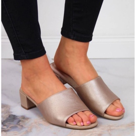 Zapatillas en el bloque Sergio Leone W SK375B beige 4
