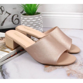 Zapatillas en el bloque Sergio Leone W SK375B beige 5