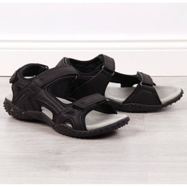 Sandalias velcros American Club W AM887A negro 1