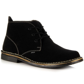 Botas negras de piel para hombre Gregor negro 6