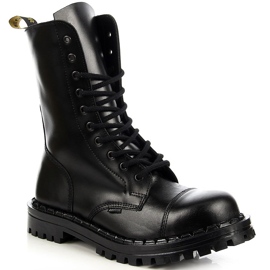 Botas de hombre de cuero negro, sin aislamiento Gregor 1
