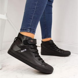 Deportivas negras con velcro ecopiel Big Star V274542 negro 3