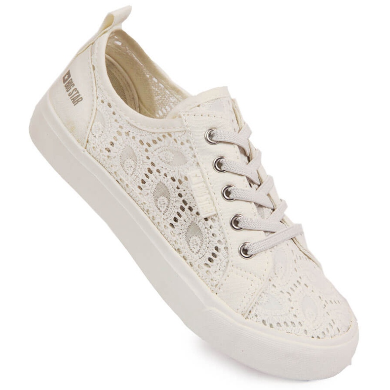 Deportivas Big Star encaje blanco W274925 2