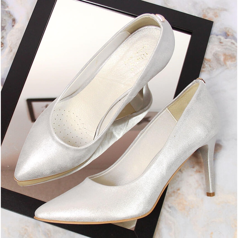 Alfileres Juma plateados brillantes plata 1