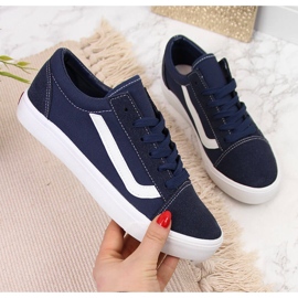 Zapatillas bajas atletico azul marino 1