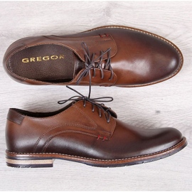 Zapatos hombre Gregor 1836 piel marrón 2