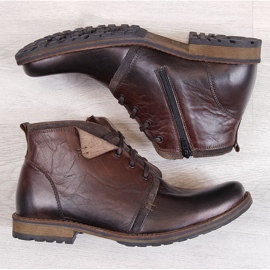 Botas insuladas de piel de hombre Gregor marrón 2