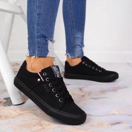 Deportivas bajas de tejido negro Big Star AA274513 4