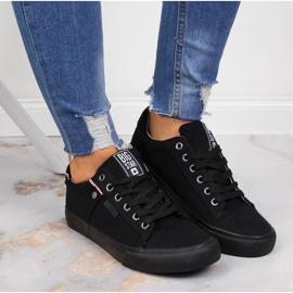 Deportivas bajas de tejido negro Big Star AA274513 5