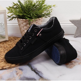Deportivas bajas de tejido negro Big Star AA274513 6
