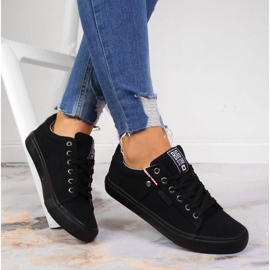 Deportivas bajas de tejido negro Big Star AA274513 3