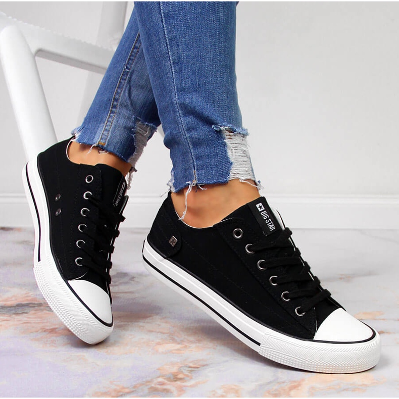 Zapatillas bajas Big Star DD274338 en negro 2