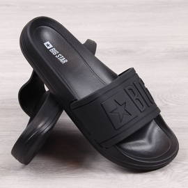 Chanclas de playa de goma negra para hombre Big Star DD174690 negro 2