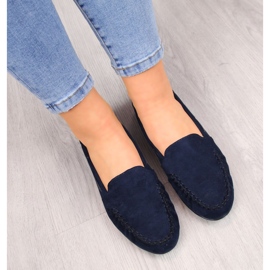 Mocasines mujer ante azul marino Sergio Leone 1