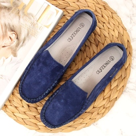 Mocasines mujer Vinceza azul marino 4