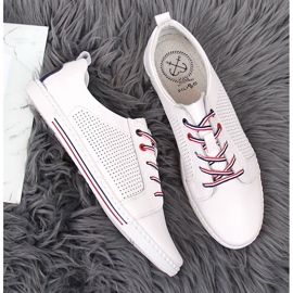 Zapatos de mujer de piel Filippo sneakers blancos 3