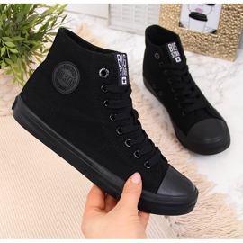 Deportivas altas de tejido negro Big Star FF274A170 2