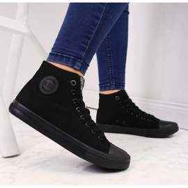 Deportivas altas de tejido negro Big Star FF274A170 5