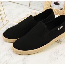 Alpargatas slip on mujer negras Big Star DD274017 negro 4