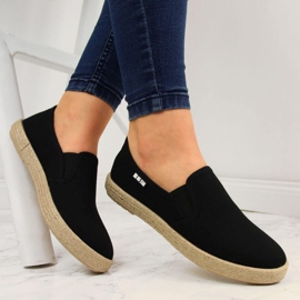 Alpargatas slip on mujer negras Big Star DD274017 negro 1