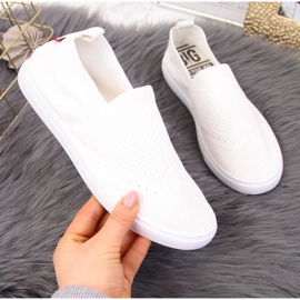Zapatillas blancas sin cordones para mujer Big Star FF274A608 blanco 2