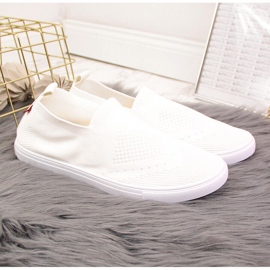 Zapatillas blancas sin cordones para mujer Big Star FF274A608 blanco 3