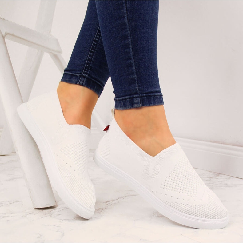 Zapatillas blancas sin cordones para mujer Big Star FF274A608 blanco 1