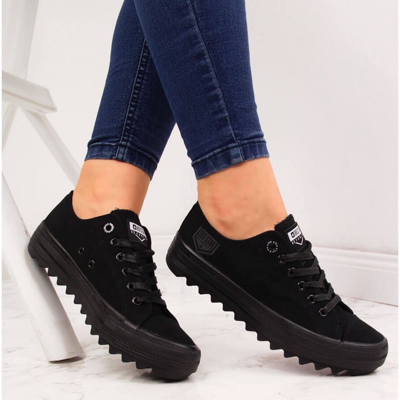 Deportivas bajas de tejido negro Big Star FF274248 1