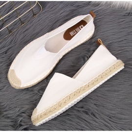 Blanco Alpargatas de mujer de textil blanco Big Star HH274493 4