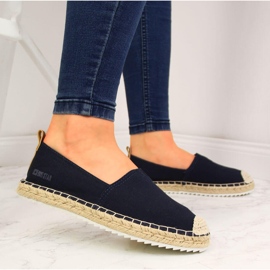 Alpargatas mujer azul marino Big Star HH274500 5