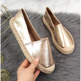 Alpargatas de mujer con ecopiel dorada Big Star HH274503 dorado 4