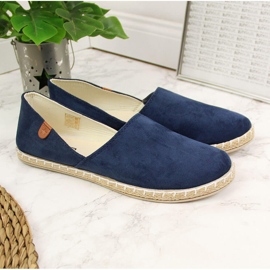 News Alpargatas de mujer con cortes azul marino NOVEDADES 3