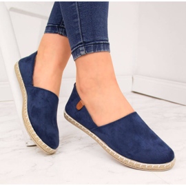 News Alpargatas de mujer con cortes azul marino NOVEDADES 1