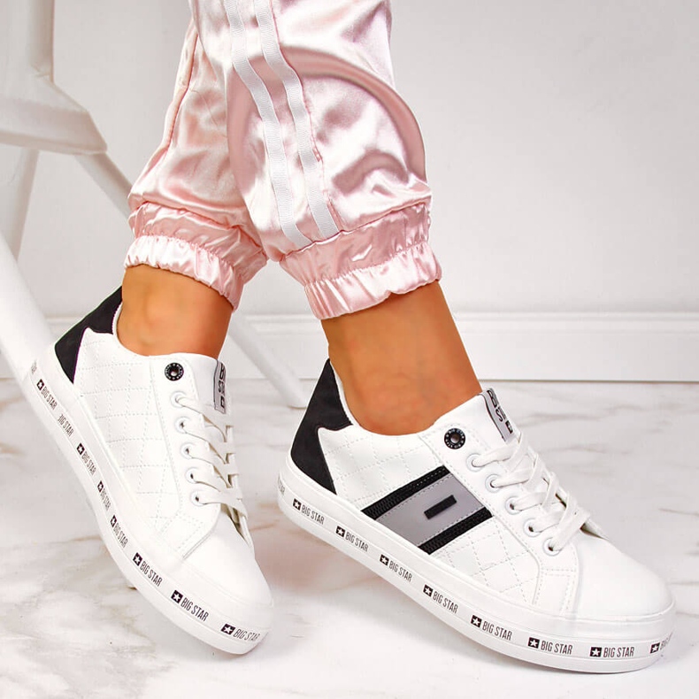 Deportivas bajas de mujer blancas Big Star II274071 blanco 1