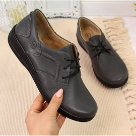 Zapatos mujer piel gris Helios 715 2