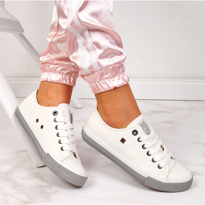 Deportivas bajas de ecopiel blanca Big Star II274230 blanco 1 Deportivas bajas de ecopiel blanca Big Star II274230 blanco 1