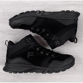 Botas de montaña de hombre Filippo de piel negra negro 2