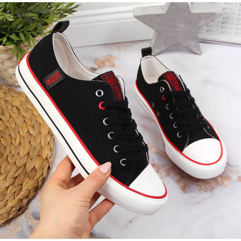 Deportivas bajas de textil negro Big Star JJ274122 1