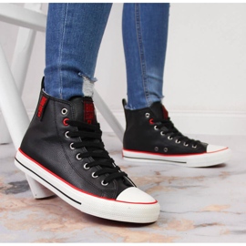 Deportivas altas de ecopiel negra Big Star JJ274131 negro 6